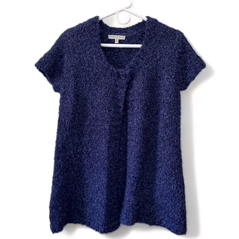 Vintage Suzie Women’s Blue Cardigan Sweater Size Small